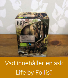 Vad innehåller en ask Life by Follis?
